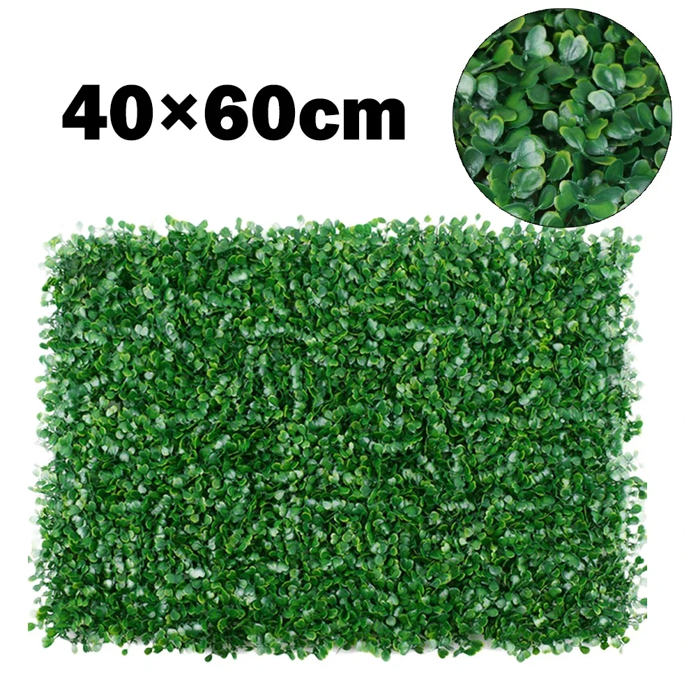 

40x60cm Artificial Plant Walls Foliage Hedge Grass Mat Greenery Panels Fence Home Decor Fake Plants Garden Simulated Lawn