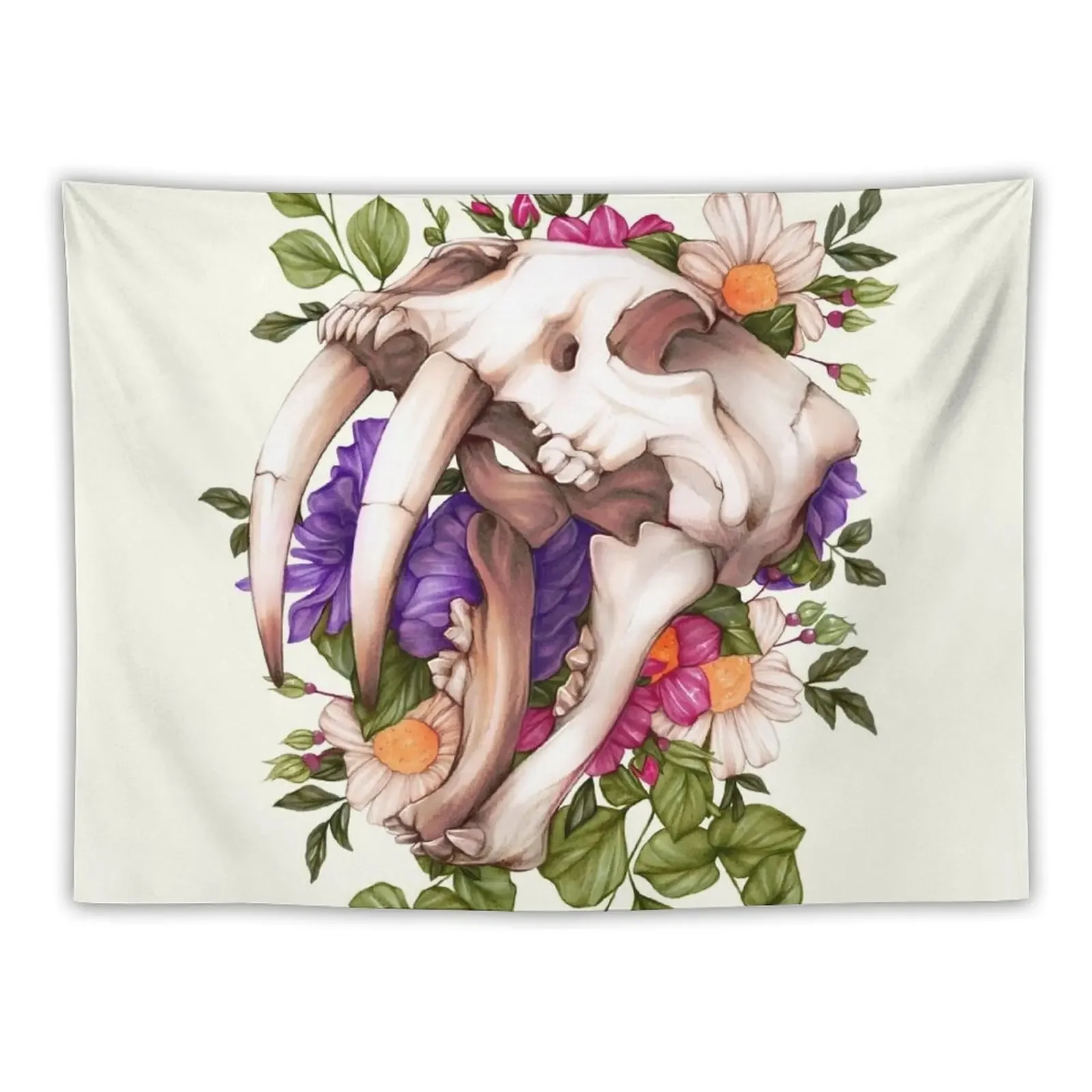 

Sabertooth Skull Tapestry Room Decor Korean Style Bedroom Deco Decoration For Rooms Room Decor For Girls Tapestry