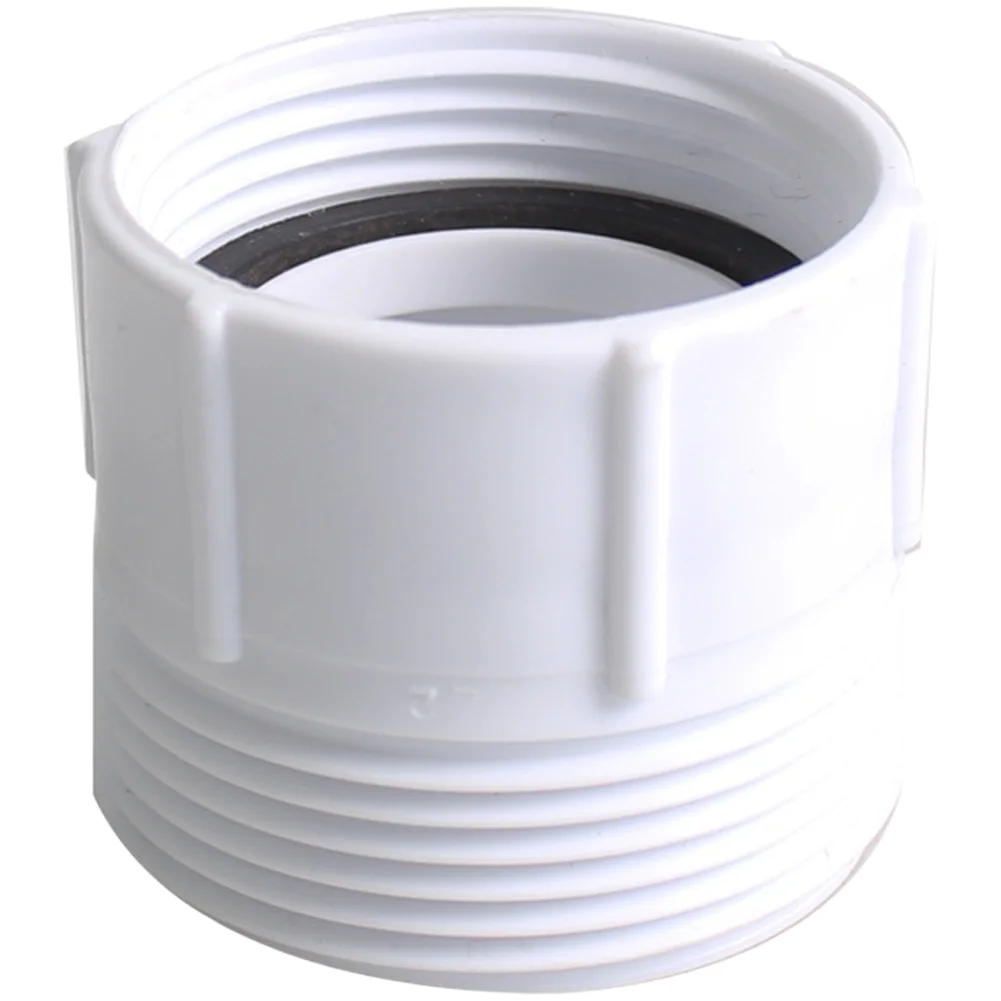 PP For plumbing thread adapter supporting compatibility between 1.25 inch and 1.5 inch pipe threading standards
