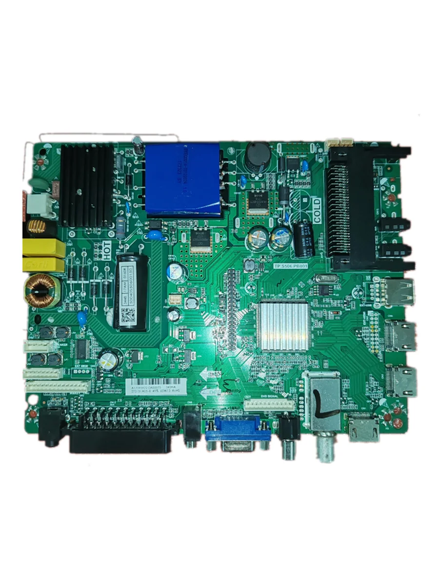 

Материнская плата для телевизора TP.S506.PB801 (три в одном) проверена, совместима с st3151a05-4, 340 мА, 65 Вт, 1366x768