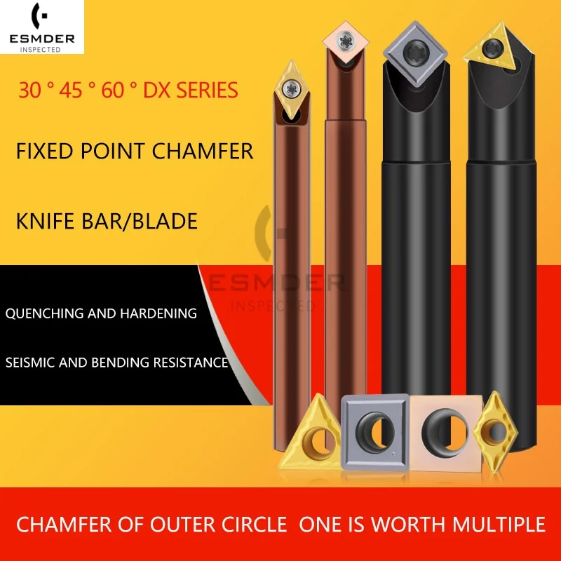 

DX30 DX45 DX60 Degree CNC Fixed Point Chamfering Machining Center Cutter Tool Holder Inner Hole Spot Drills DC07 SD09 SP06 TC16