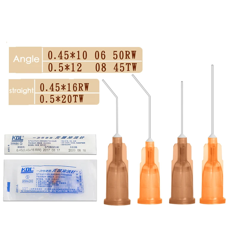 Agulha descartável da irrigação do Kdl para o olho, Passagem Lacrimal, Injeção Flat Head Needle