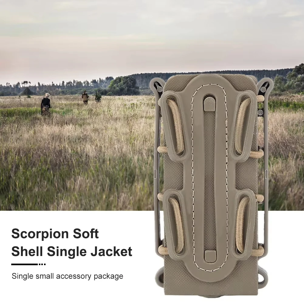Magazine Pouches 9mm Magazine Holder with Molle Clip/Belt Clip Magazine Holder Quick Release for Tactical Belts view 6