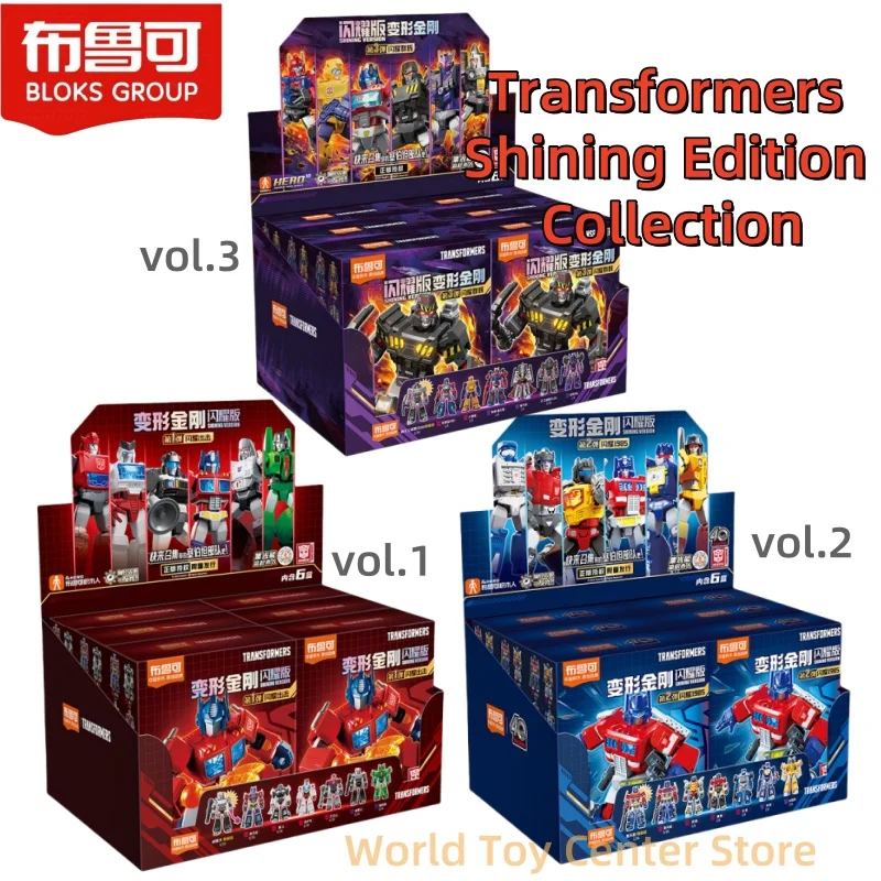 

In Stock Original Blokees Transformers All Versions Sparkling Edition Vol.1 Vol.2 Vol.3 Action Figure Model Collection Kids Gift