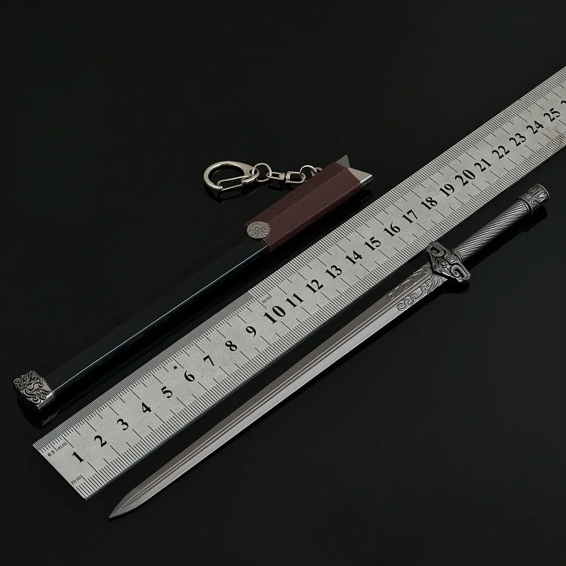 22cm/8.66in dendrobium lady fang jianming pei espada artesanato de metal brinquedos modelo arma ornamentos coleção desktop exibição presente menino