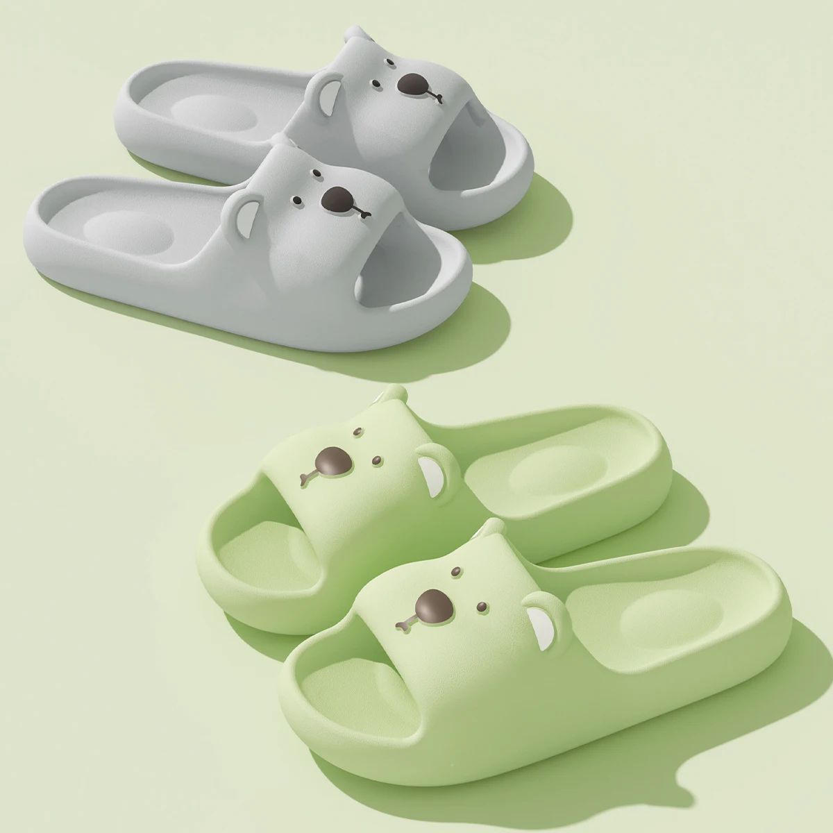 EVA Unisex Slippers Cute Bear Cartoon Home Slippers Comfortable Soft Indoor Slippers image 5