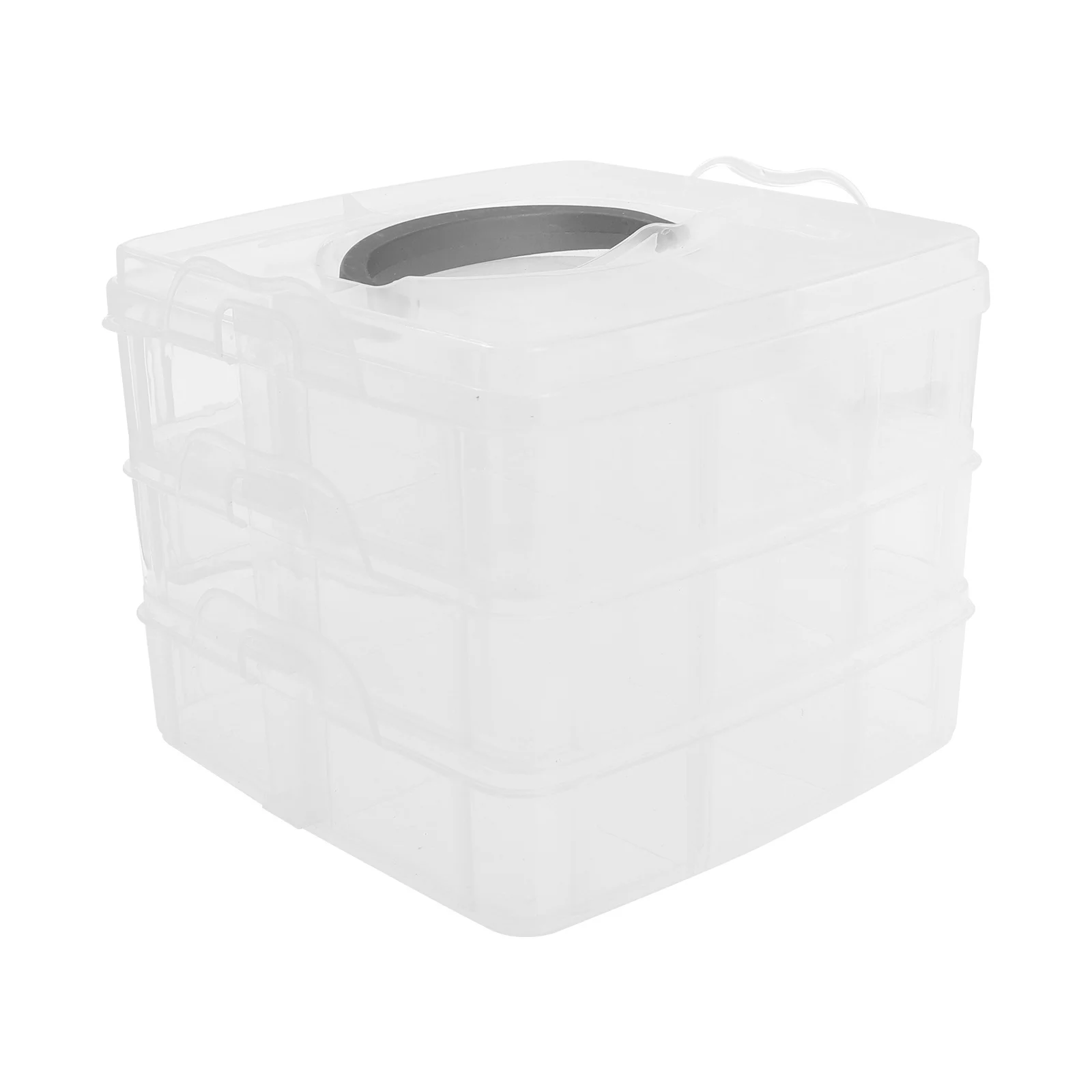 Caja de almacenamiento portátil para decoración de uñas, estuche de herramientas de manicura con asa, organizador de suministros de salón, Kit de manicura de gran capacidad, 2 uds.