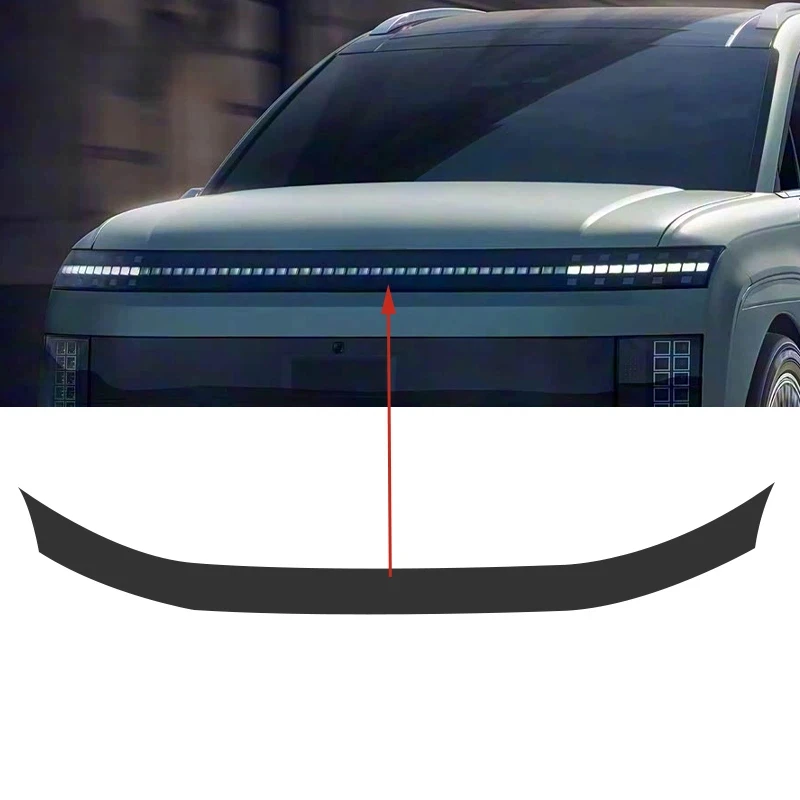 

For Hyundai IONIQ 9 2025-2026 Smoke Black TPU Headlight Protective Film Anti-Scratch & UV Resistant Easy Install Stickers PPF