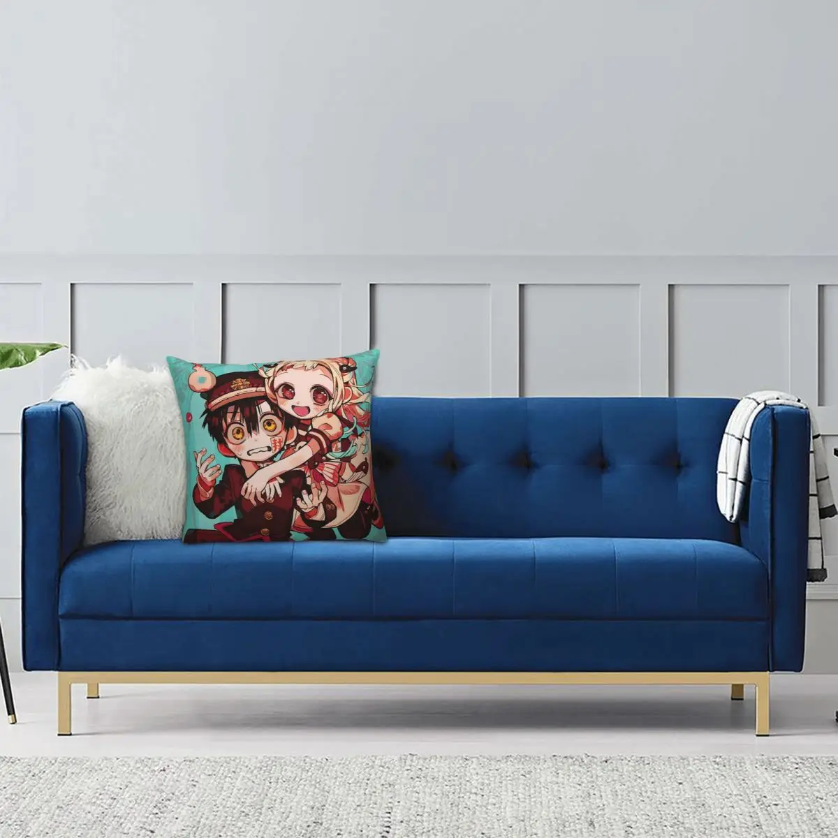 Anime Toilet Bound Hanako Kun Square Pillowcase Pillow Cover Cushion Zip Decorative Comfort Throw Pillow for Home Sofa