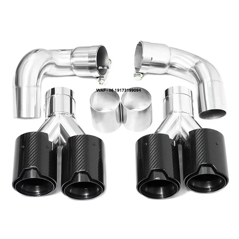 

Car Exhaust Pipes for bmw-G60 G68 525i 528i 530i Upgrade Stainless Carbon Fiber Exhaust Tip M Performance Quad Muffler Tip