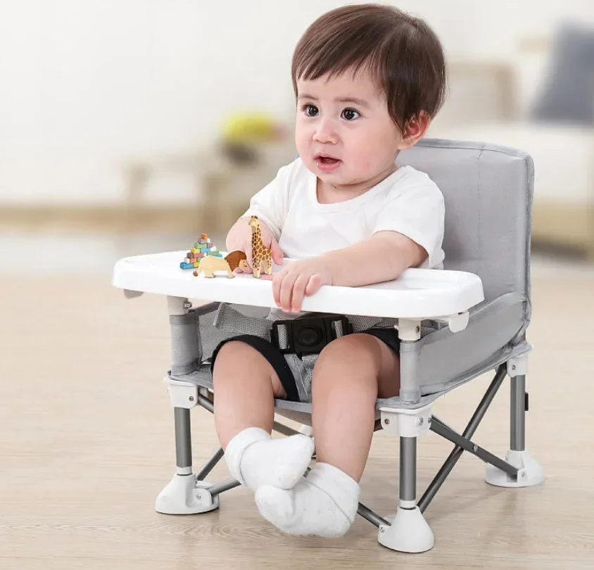 Baby Dining Chair Booster Seat Portable Travel Folding Kids With Feeding Chair Outdoor Beach Seat Baby Furniture Supplies