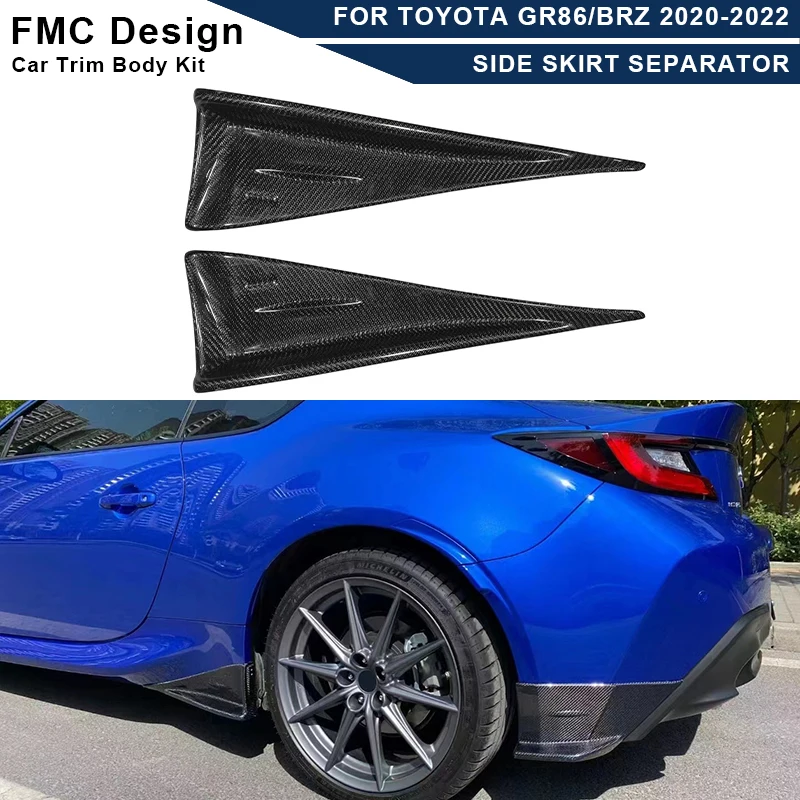 

Carbon Fiber Car Side Skirts Splitters Flaps Apron Parts For Toyota GR86 ZN8 Subaru BRZ ZD8 2022+ Upgrade Body kit