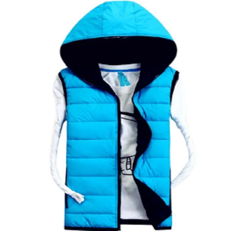 Outdoor Hunting Heated Jacket for Men and Women, Lovers Down Vest, Cotton Outerwear with a Hood, New Fashion, Autumn and Winter