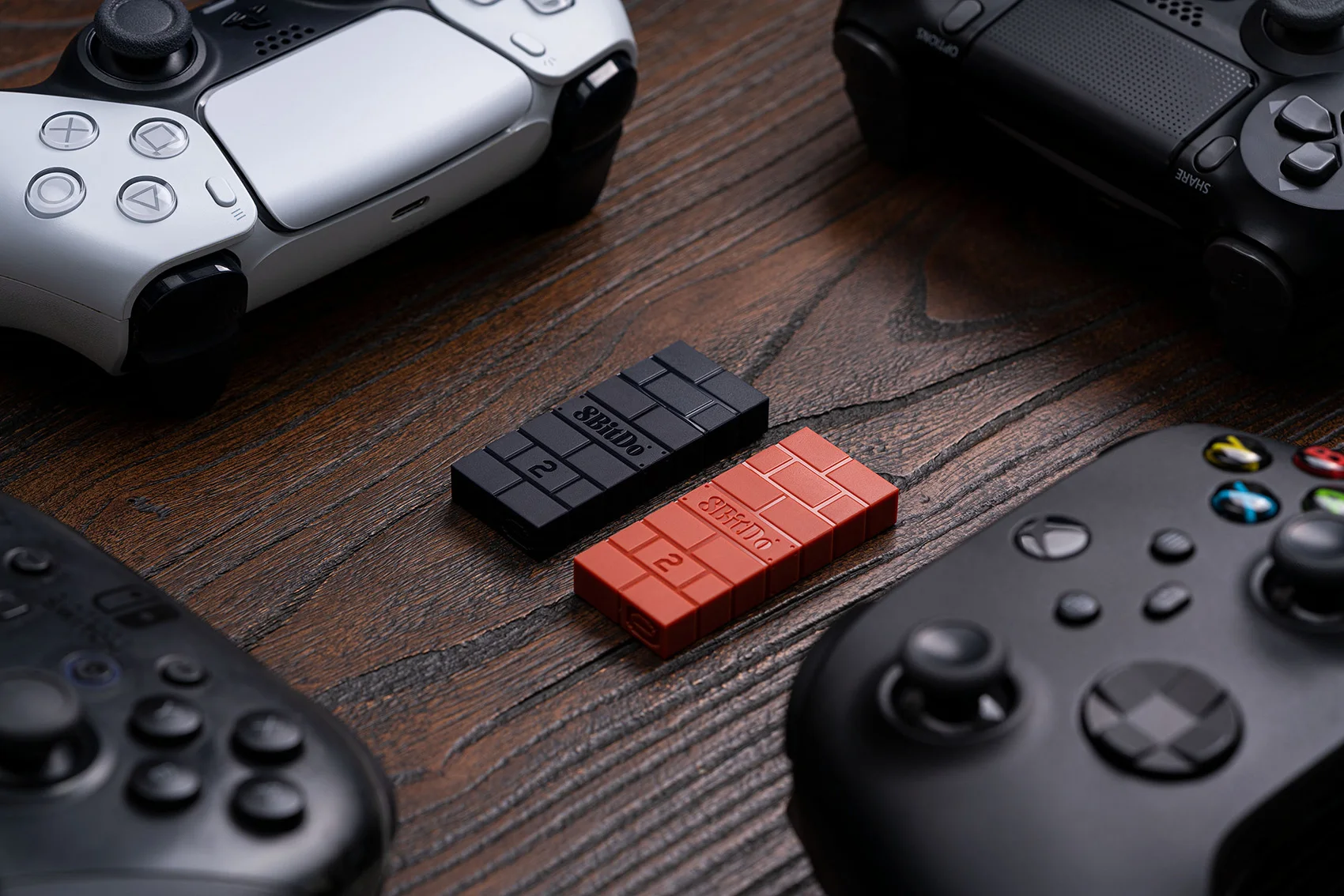 8bitdo USB Wireless Bluetooth Adapter 2 ricevitore per Nintendo Switch PS1 Raspberry Pi Mini PS4 Controller per PS5 Handle