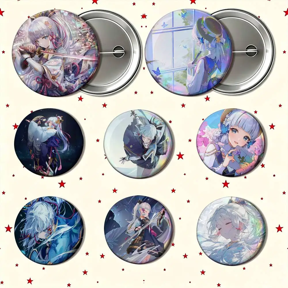 Popular Game Genshin Cute Kamisato Ayaka Custom Enamel Pin Badges 25mm 32mm 44mm 58mm Backpack Hat Decor Toys Gifts