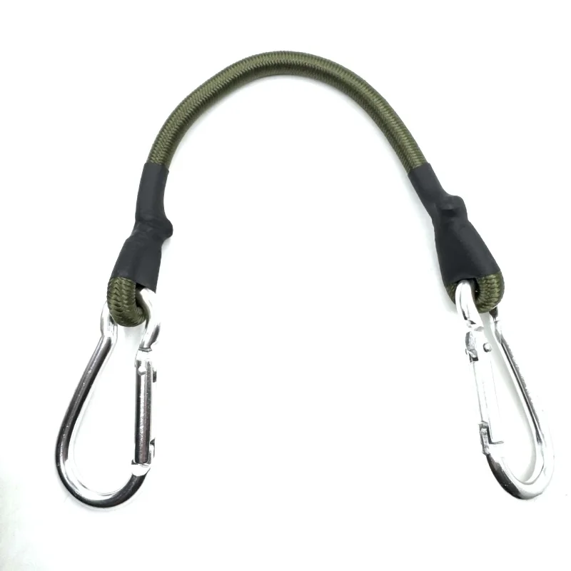 1/5 Stück Klettergurt mit elastischem Seil, Metallschnalle, elastisches Band, Zelt-Aufhängeseil, 8mm Outdoor-Camping-Wäscheleine, Gepäckgurt – Detail 9