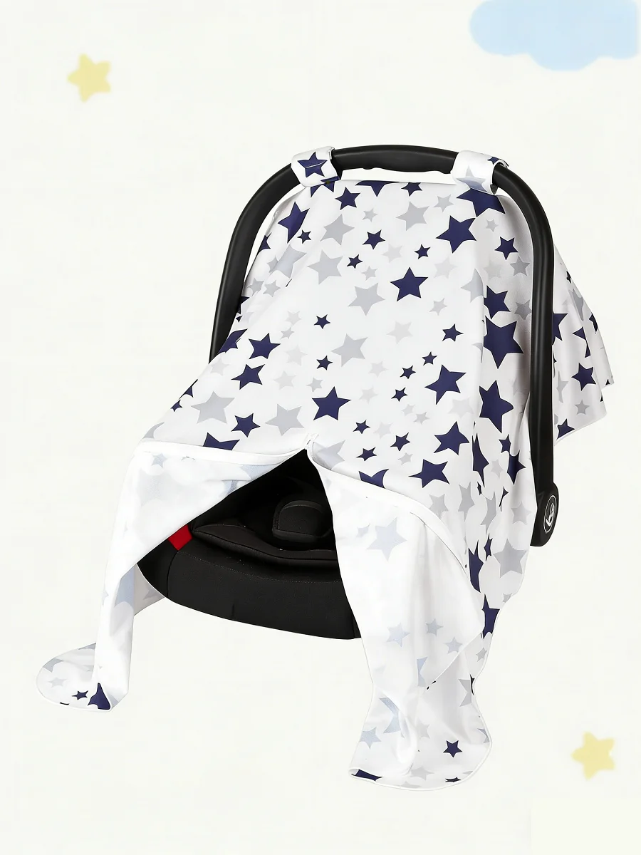 

1 шт. Детский тент для коляски с узором в виде звезд