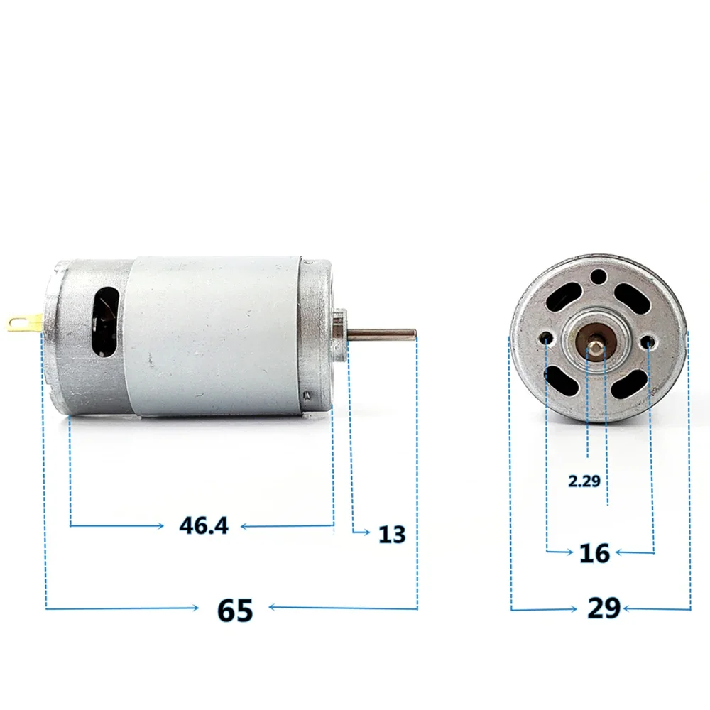 DC 3.7V-7.4V 27000RPM High Speed Violent 390-5516 Toy Car Model Motor Large Torque DIY Ship Model Vacuum Cleaner Motor