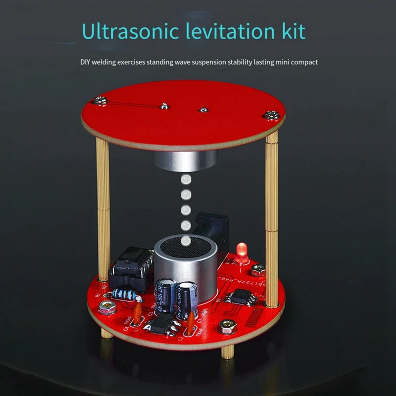 A25F-DIY Ultrasonic Suspension Acoustic Electronic Kit Soldering Project 40KHZ Mini Acoustic Levitator Practice Solder Kit