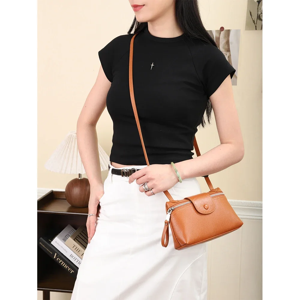 

Сумка кросс-боди для женщин, кошелек из натуральной кожи, кошельки, Новинка лета 2024, ранец, сумки на плечо, сумка-слинг маленького размера