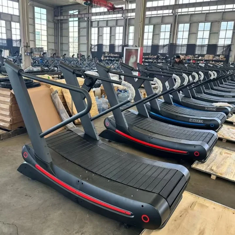

Very Low Price Self-generating Treadmill High Quality Commercial Mechanical No Powered Manual Treadmill Curved Treadmill