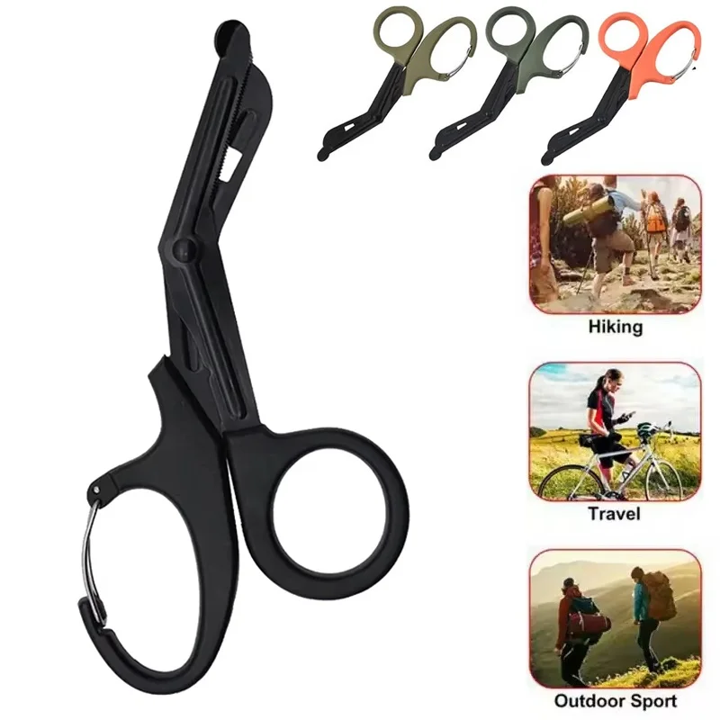 18.5cm Medical First Aid Bandage Scissors Survive Paramedic Medical Rescue Scissor Camping Trauma Bandage Gauze Tactical Shear
