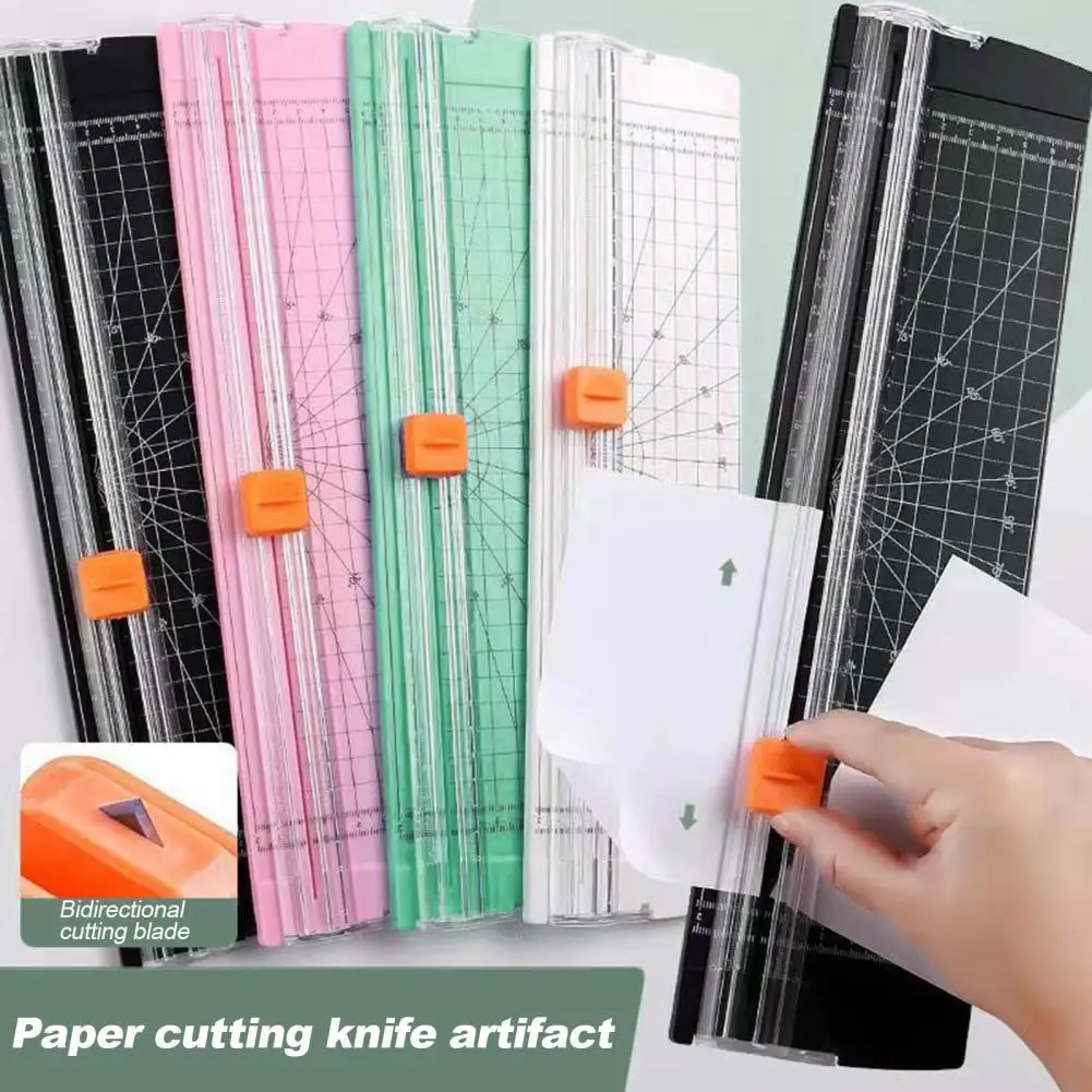 1/2 Stuks Papier Trimmer Veilig Ambachtelijke Papier Snijgereedschap A4 A5 A6 Maten Rechte Rand Papier Trimmer multi-directionele Blade Trimmer