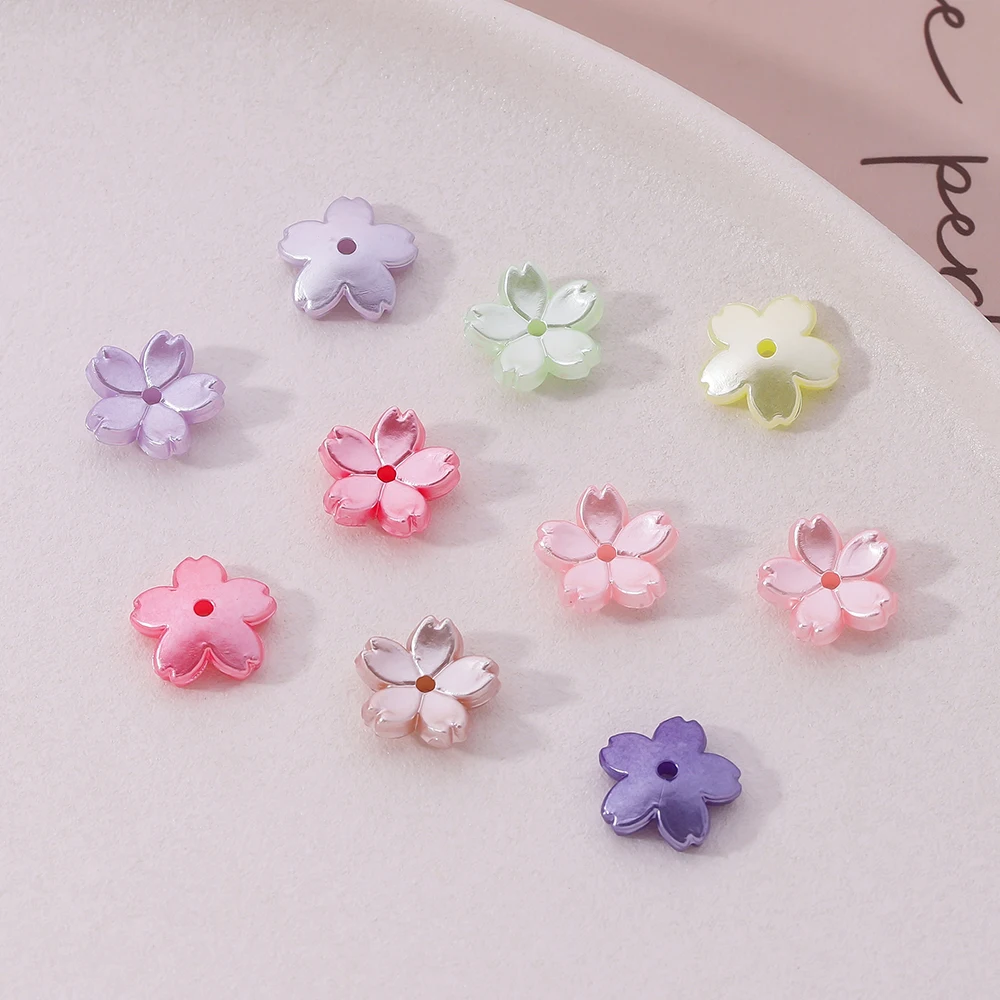 

50pcs/Lots 11*11.5mm ABS Artificial Pearl Beads Cap Flower Shaped Spacer Beads for DIY Bracelet Necklace Jewelry Making Beads
