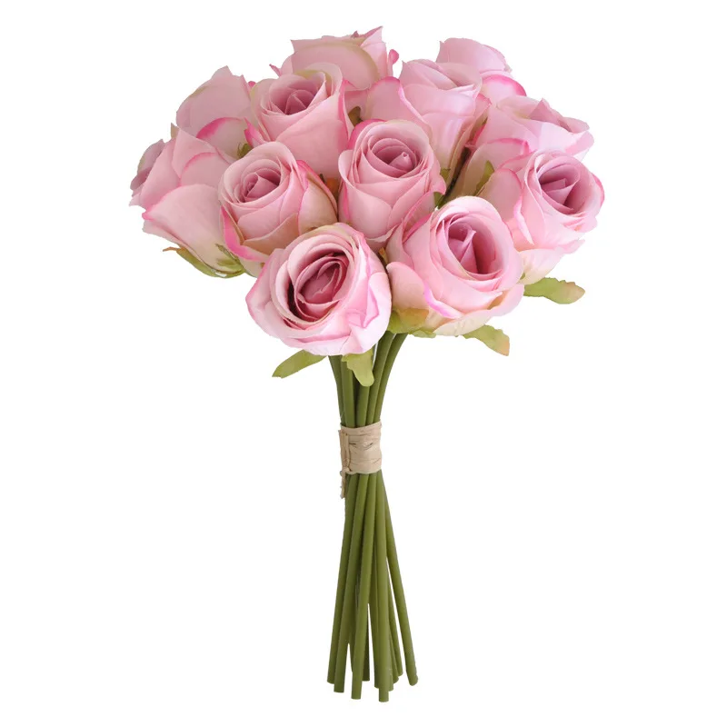 LH hand holding rose bouquet simulation flower home decoration photography props rose fake flower