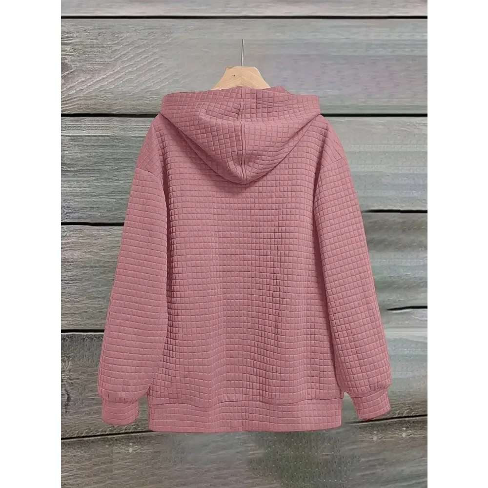 Plus size 1xl-5xl moda feminina carta impressa manga longa jaqueta casaco senhoras casual impresso zíper casaco com capuz