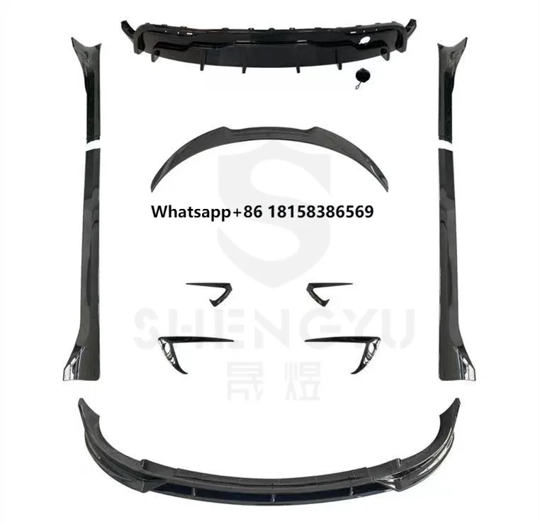 

Car Accessories for Model Y to FAST Aero Kit 2019- Front Lip Spoiler Rear Diffuser Bumper Flag Side Skirt