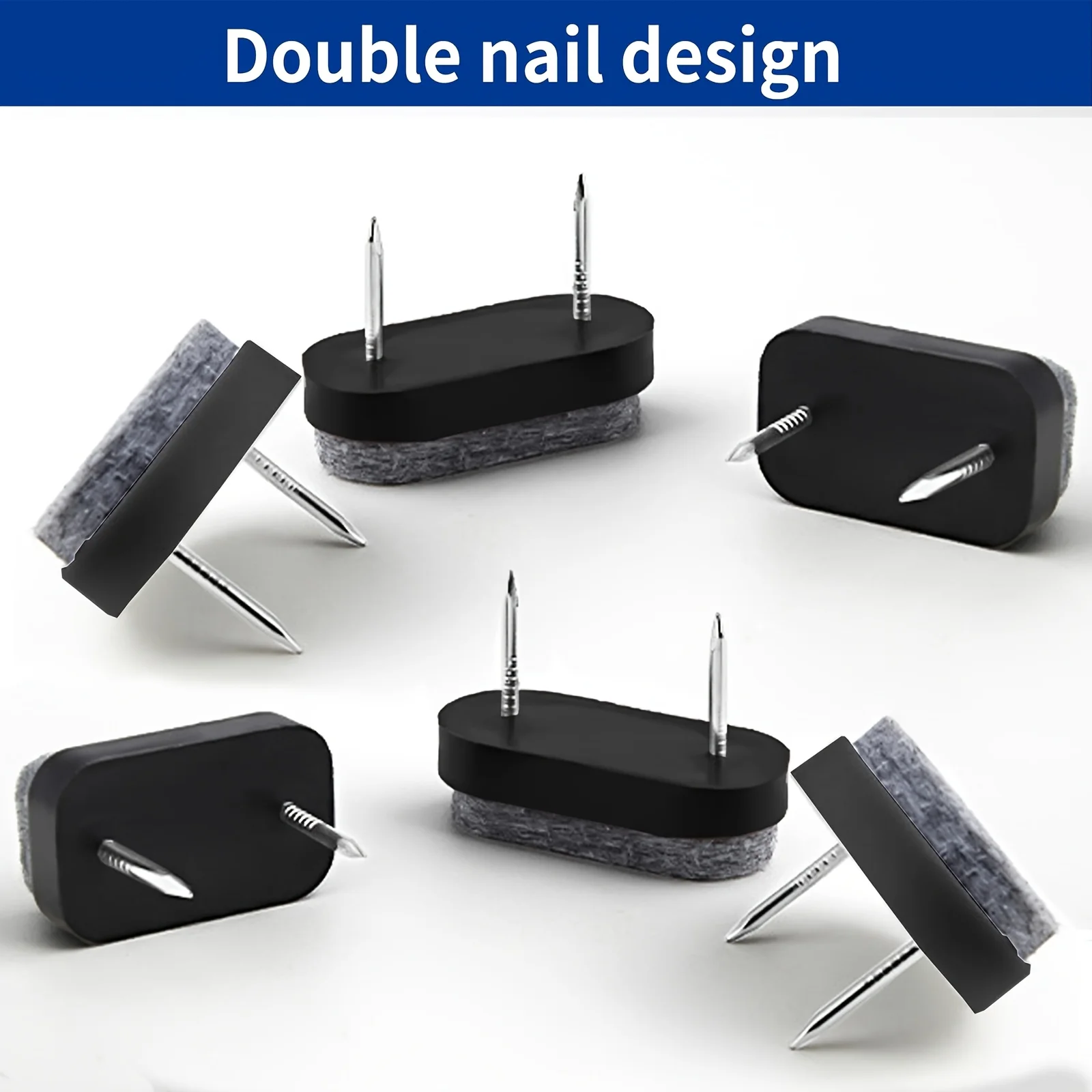 24pcs Thickened Felt Pads, Reducing Noise for Chair Sliding and Protecting Hardwood Floors, Scratch-Resistant and Non-Slip
