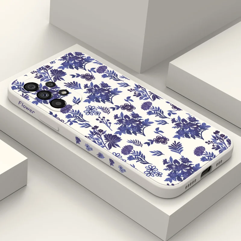 

Gradient Flower Phone Case For Samsung Galaxy A73 A53 A33 A23 A13 A03 A72 A52 A52S A32 A22 A12 A71 A51 A31 A21S 4G 5G Cover