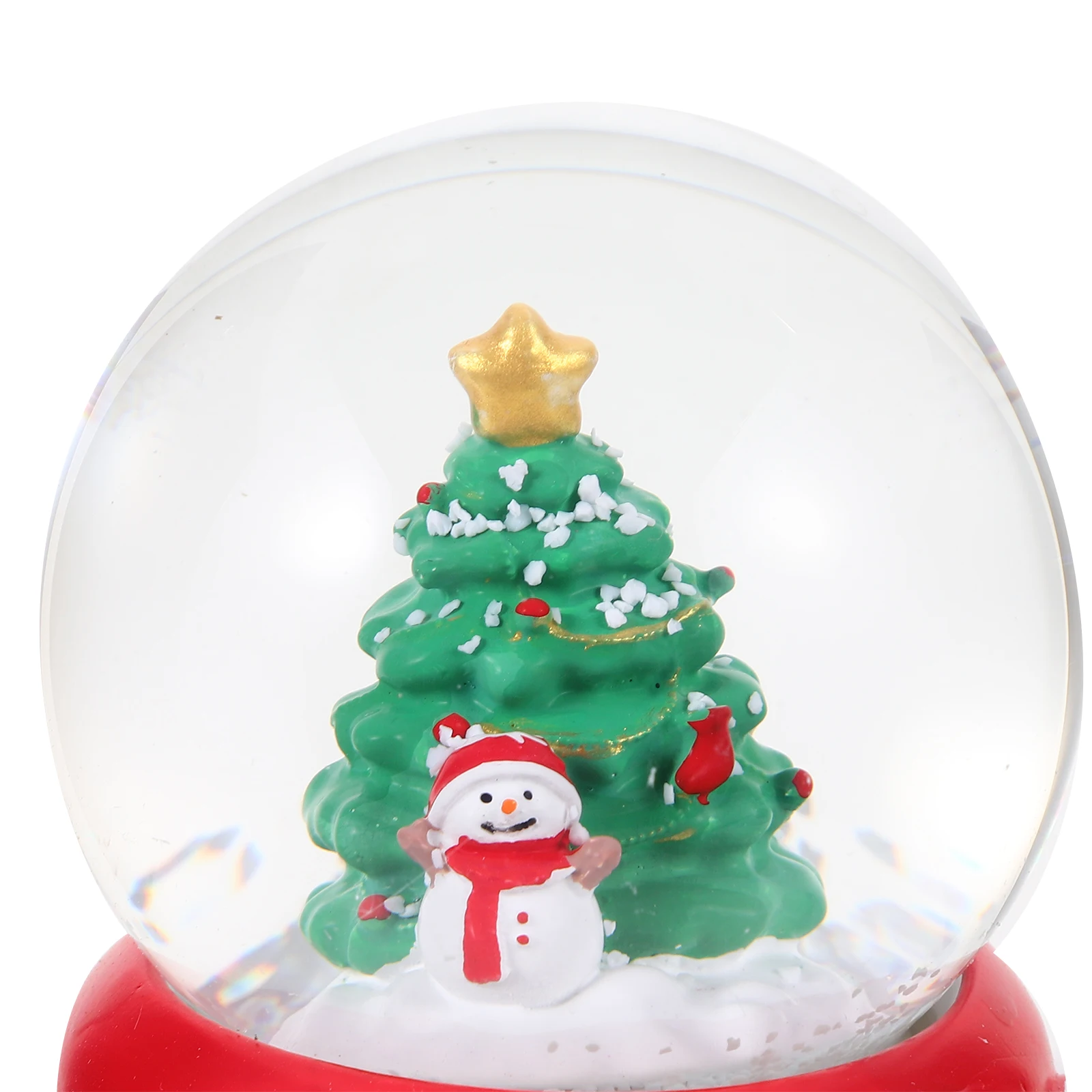 

Resin Crystal Decor Christmas Tree Festive Miniature Decor Indoor Landscape Craft Party Gift Tabletop Decoration