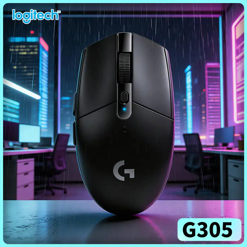 

Logitech G305 Gaming Mouse with LIGHTSPEED, 1ms Lag-Free, 12000 DPI HERO, 6 Buttons, 250h Battery, 99g, PC Mac