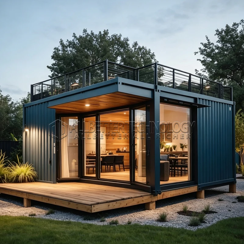 Allbetter Expandable Container House 20ft Prefab Modular Home Bedroom Bathroom Kitchen for Office or Boutique
