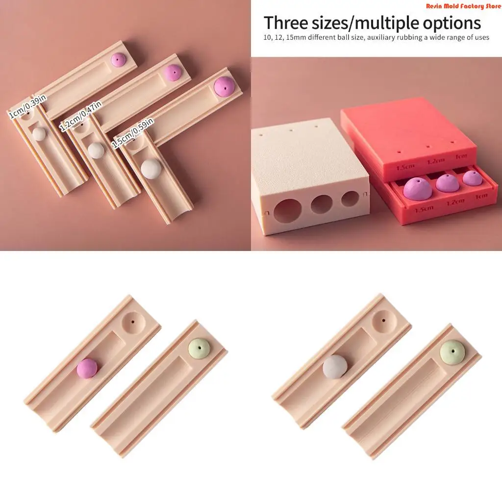 

MXME User Friendly Clay Ball Shaping Mold Roller Mold For Handmade Earrings Necklace Decorations And Polymer Bead Crafting