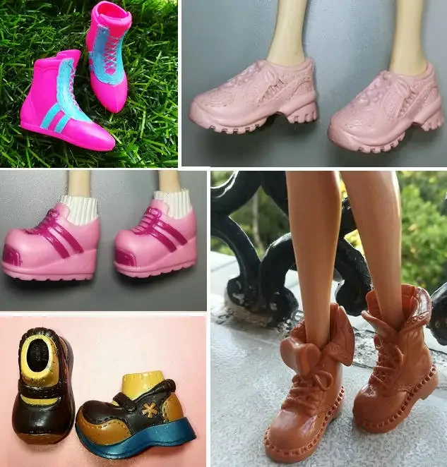 1/6 Doll Accessories Fashion Sneaker Flat Shoes Genuine Sandals Shoeshigh-heeled shoes for 30cm Doll Shoes