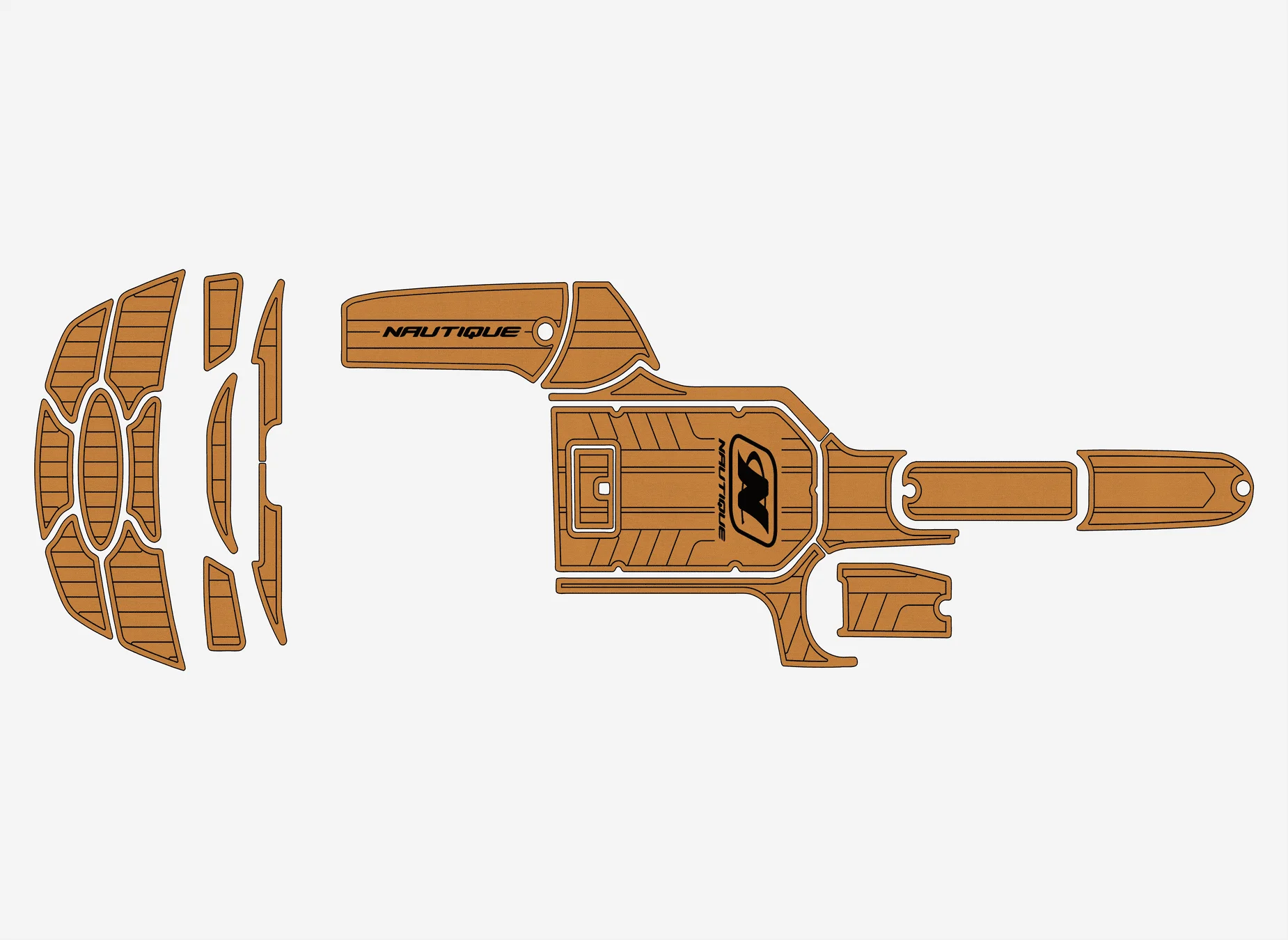 

Нескользящий коврик из морского искусственного тикового EVA — 2006 г. Самоклеящаяся подкладка Nautique SV211 1/4 дюйма (6 мм) для палубы лодки для кабины и палубы