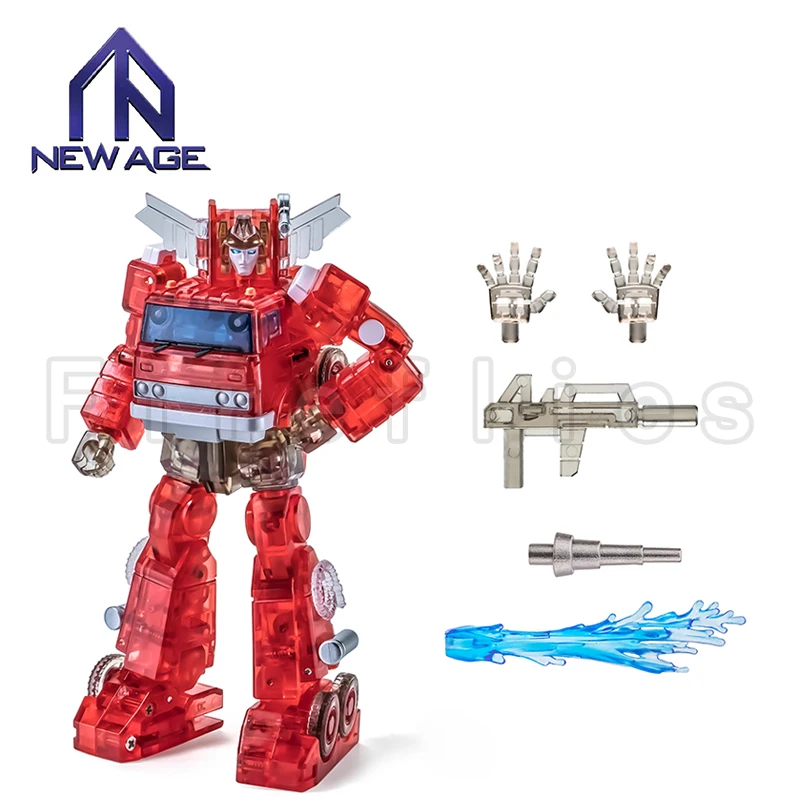 9.8ซม.NEWAGE NA Transformation หุ่นยนต์ตุ๊กตาขยับแขนขาได้ H46T Backdraft อะนิเมะรุ่นของเล่นสำหรับของขวัญ Gratis Ongkir