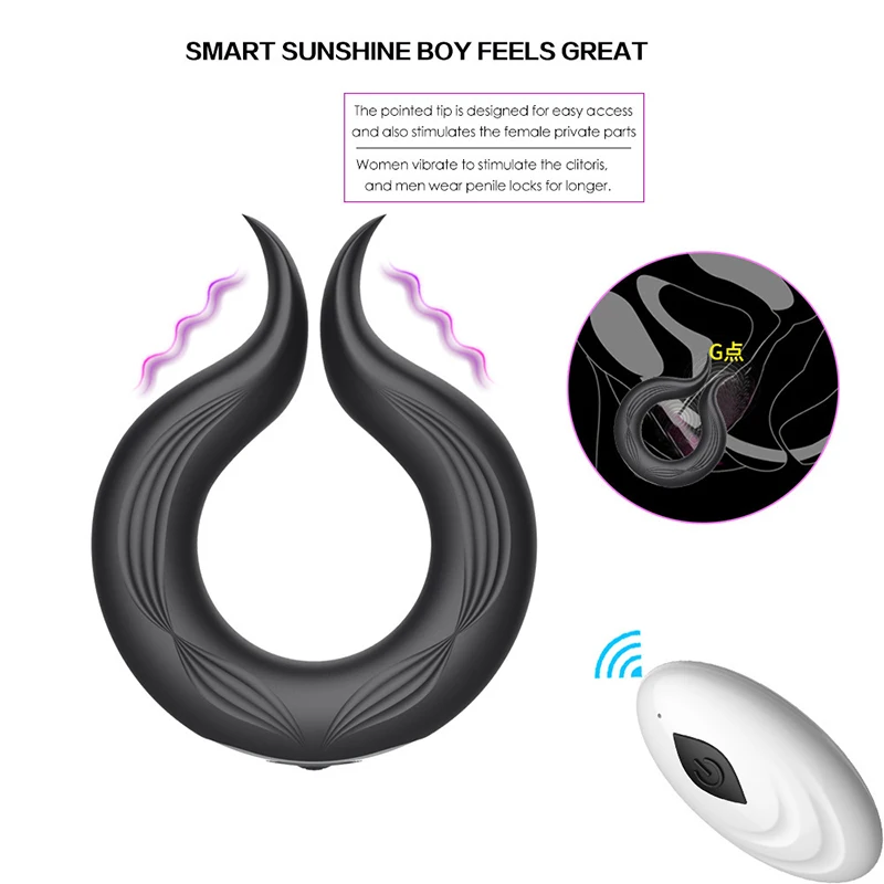 USB Charging Silicone Vibration Penis Ring Men Penis Lock Ring Electric cock ring Vibrator Dick Lock Ejaculate Delay Toys