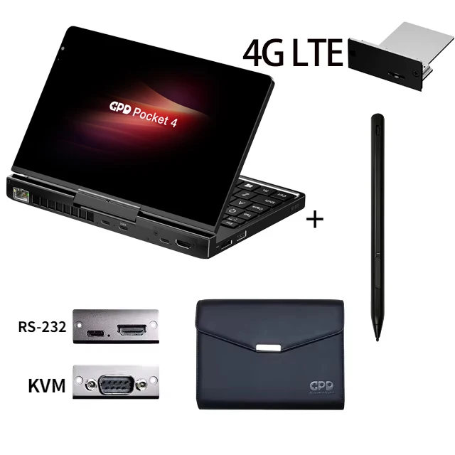 ホットセール】GPD Pocket4 最新AMD AI 9 HX 370/8840U 64GB 2TB NVMe