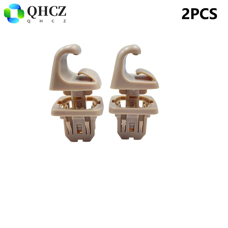 

2pcs Sun Visor Holder Clips for Toyota Camry Highlander Corolla Prius RAV4 Solara Matrix OE# 74348-06030 Vehicle Retainer Clip