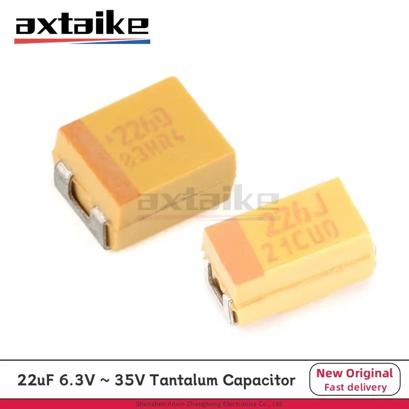 

10PCS 22UF 6.3V 10V 16V 20V 25V 35V 226 226K A B C D E 3216 3528 6032 7343 10% SMD 226J 226A 226C 226D 226V Tantalum Capacitor