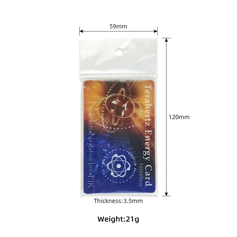 Tarjeta Terahertz de iones negativos personalizados, tarjeta de ahorro de energía, abeto, ahorro de combustible, 16000cc, Bio Terahertz, para el cuidado