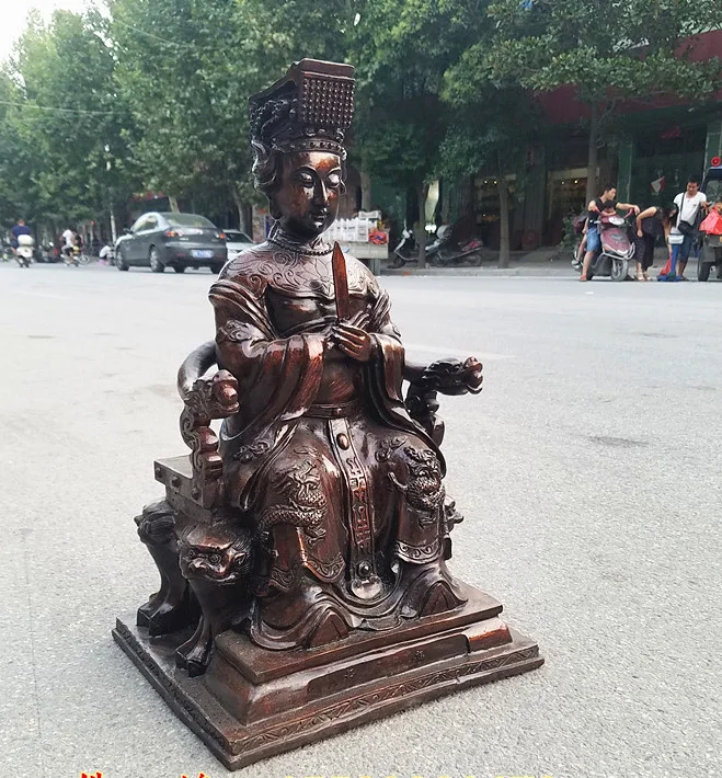 60 CM large -HOME House efficacious Talisman Protection fujian Mazu Goddess Matsu Sea  Goddess FENG SHUI bronze art statue