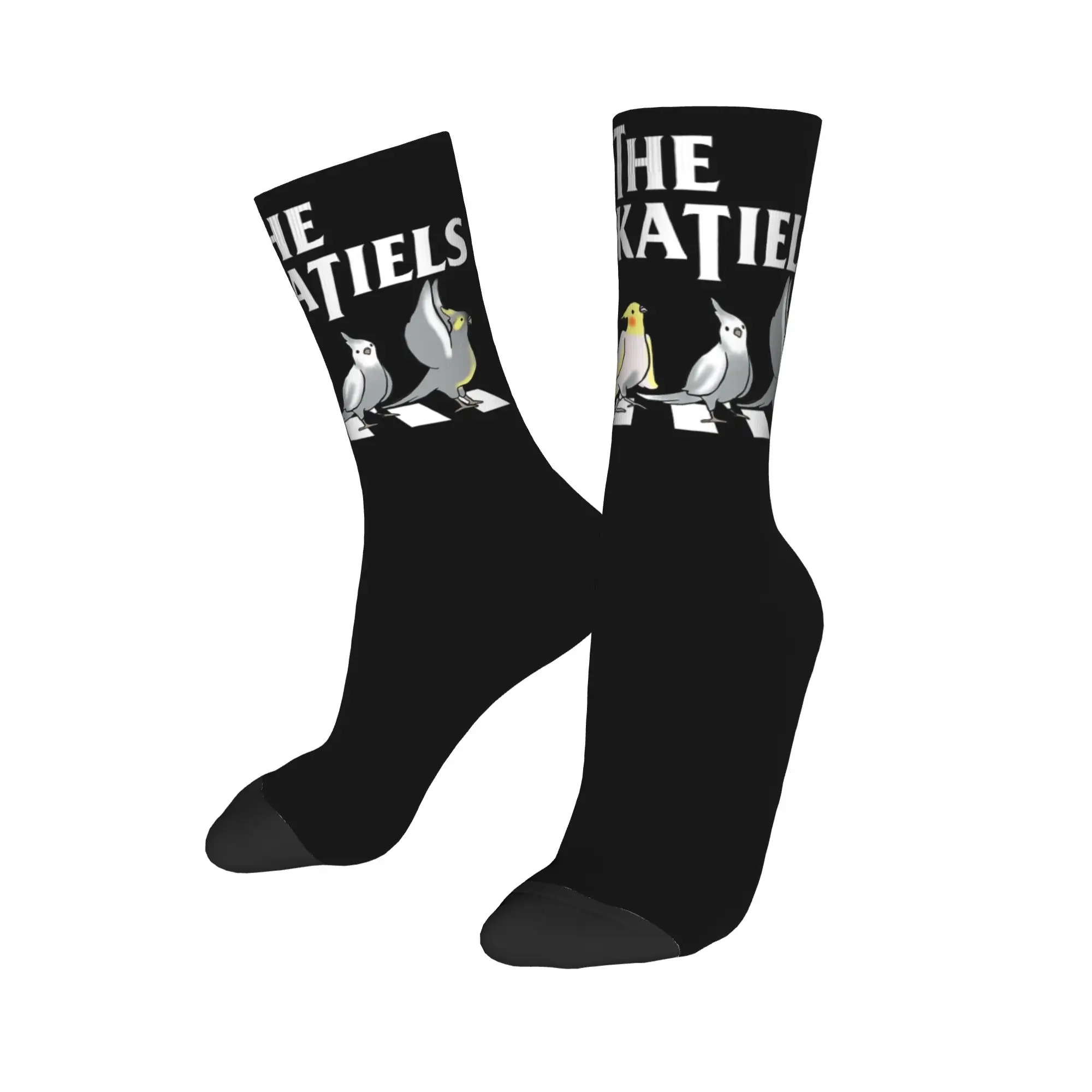 Happy Funny Men's Socks Crazy Parrots Bird Guide Different Parrot Species of The World Pet Sock Polyester  Skateboard Women Sock
