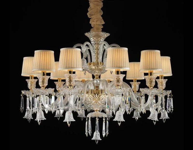 MEEROSEE K9 kryształowy żyrandol duży luksusowy lampa wisząca Lustre oprawa oświetleniowa Villa Cristal salon
