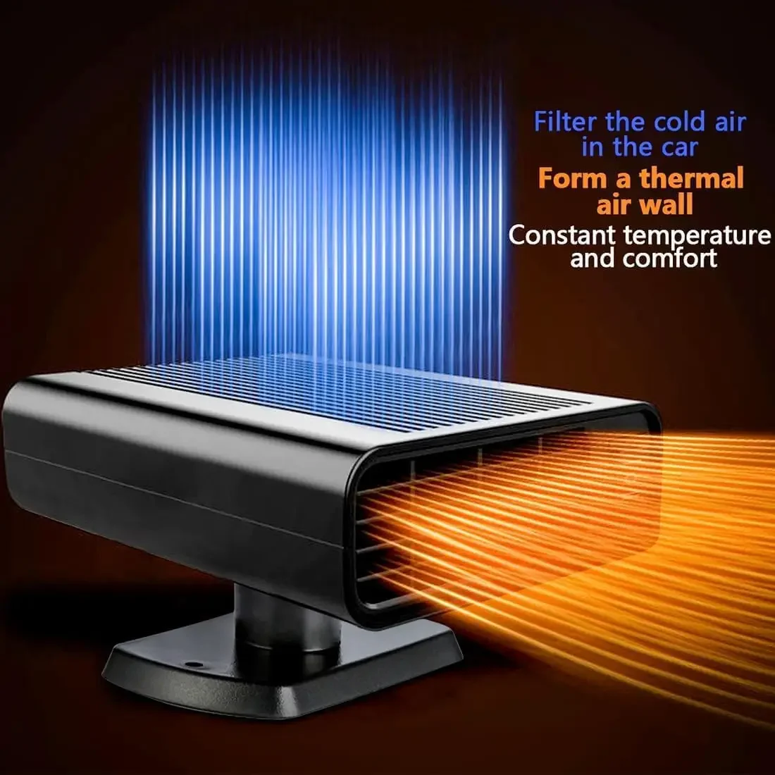 2026 New Portable Car Heater 12V 150W Fast Heating Defroster for Cars