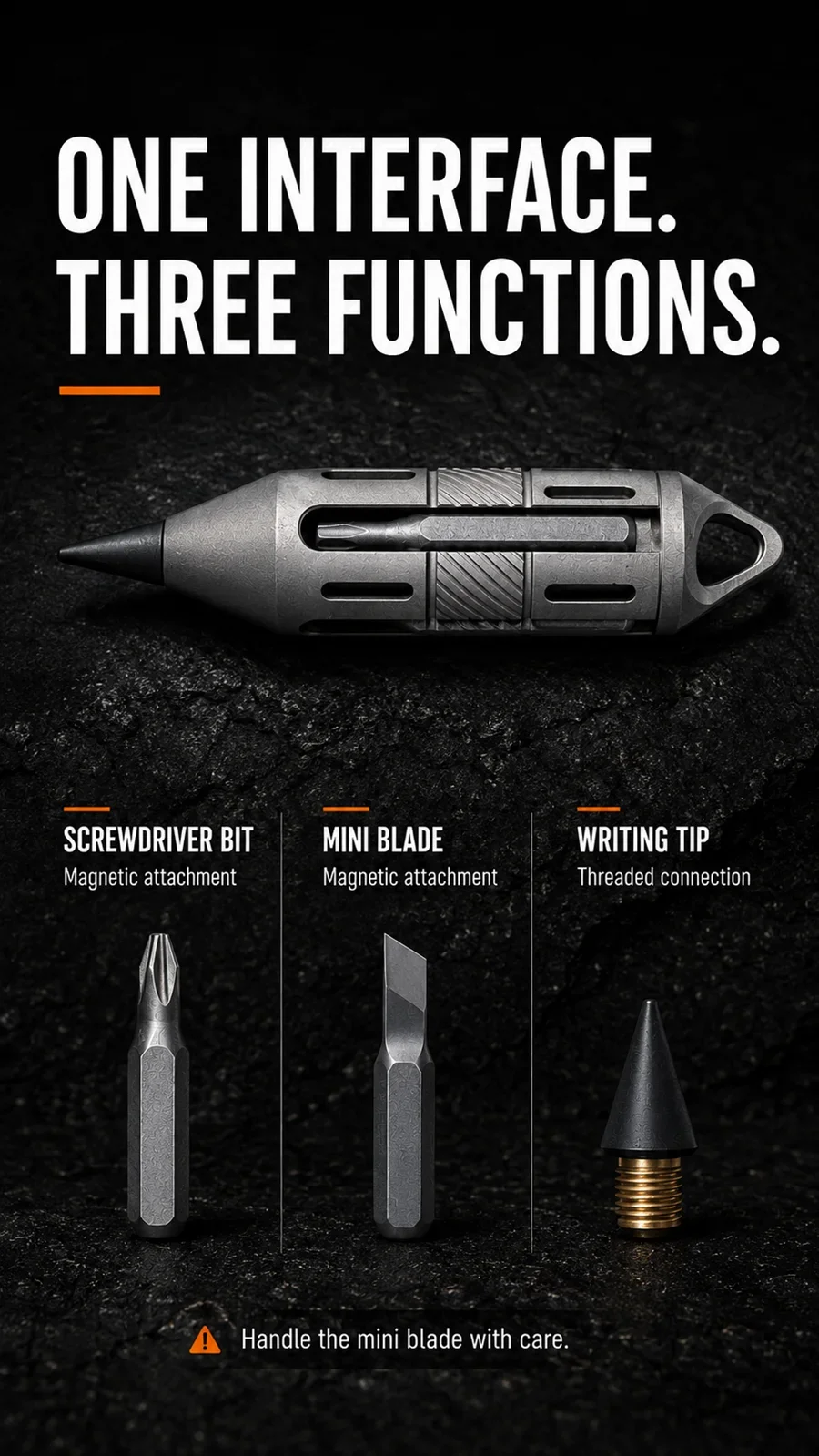 Titanium Alloy Mini Pen Screwdriver Portable Outdoor Camping Multi-functional Gear Pocket Tools EDC